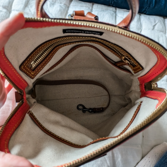 EUC Dooney & Bourke Pebble Grain Leather Backpack, Geranium Pink - Picture 14 of 16